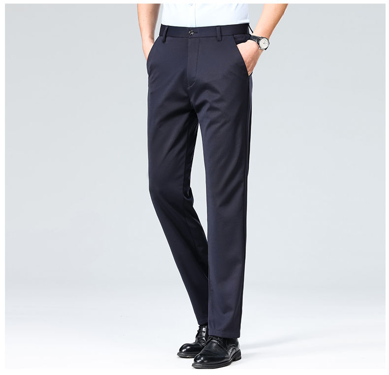 Thumbnail: Summer Autumn Thin Trousers Men Formal Dress Suit Pants Work Pants Quality Busin