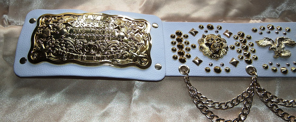 Thumbnail: Gold Lion Head and Eagle Vegas Belt