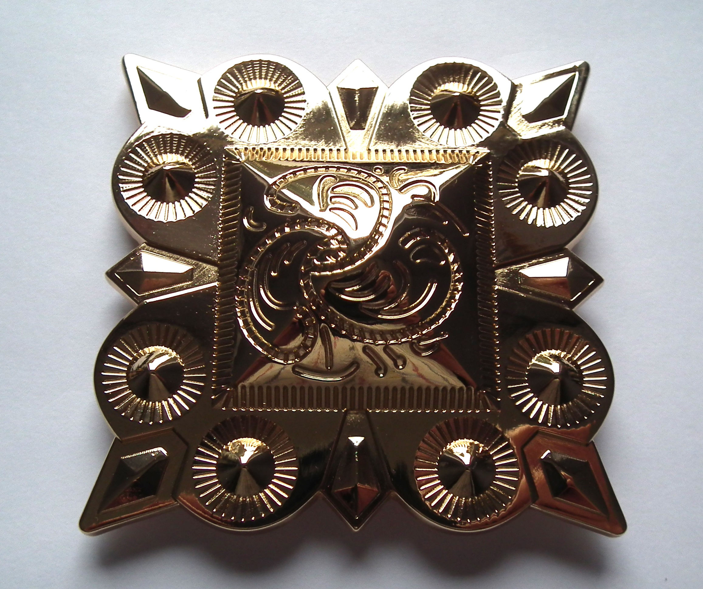 Individual Spare Large Gold Square Concho