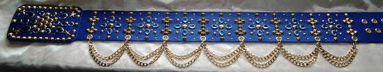 Thumbnail: The Royal Blue & Gold Studded Belt