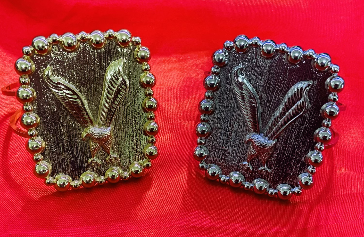 Silver/Gold Eagle Cuff Bangle