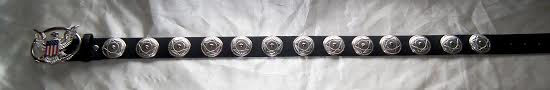 Thumbnail: Silver Aloha and Concho Casual Belt