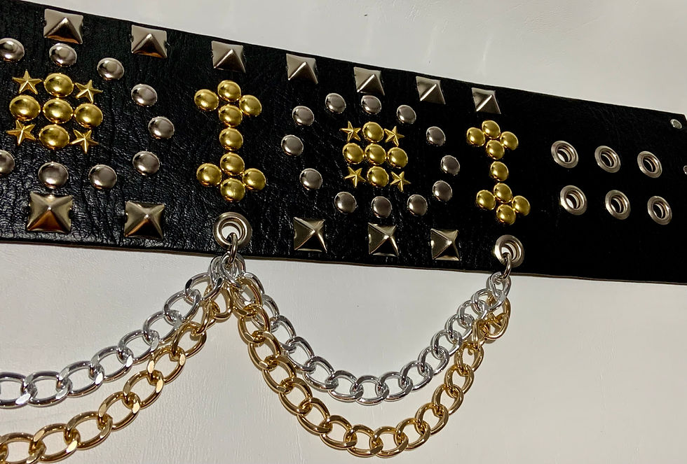 Thumbnail: Elvis Style Square Studded Aloha Belt 