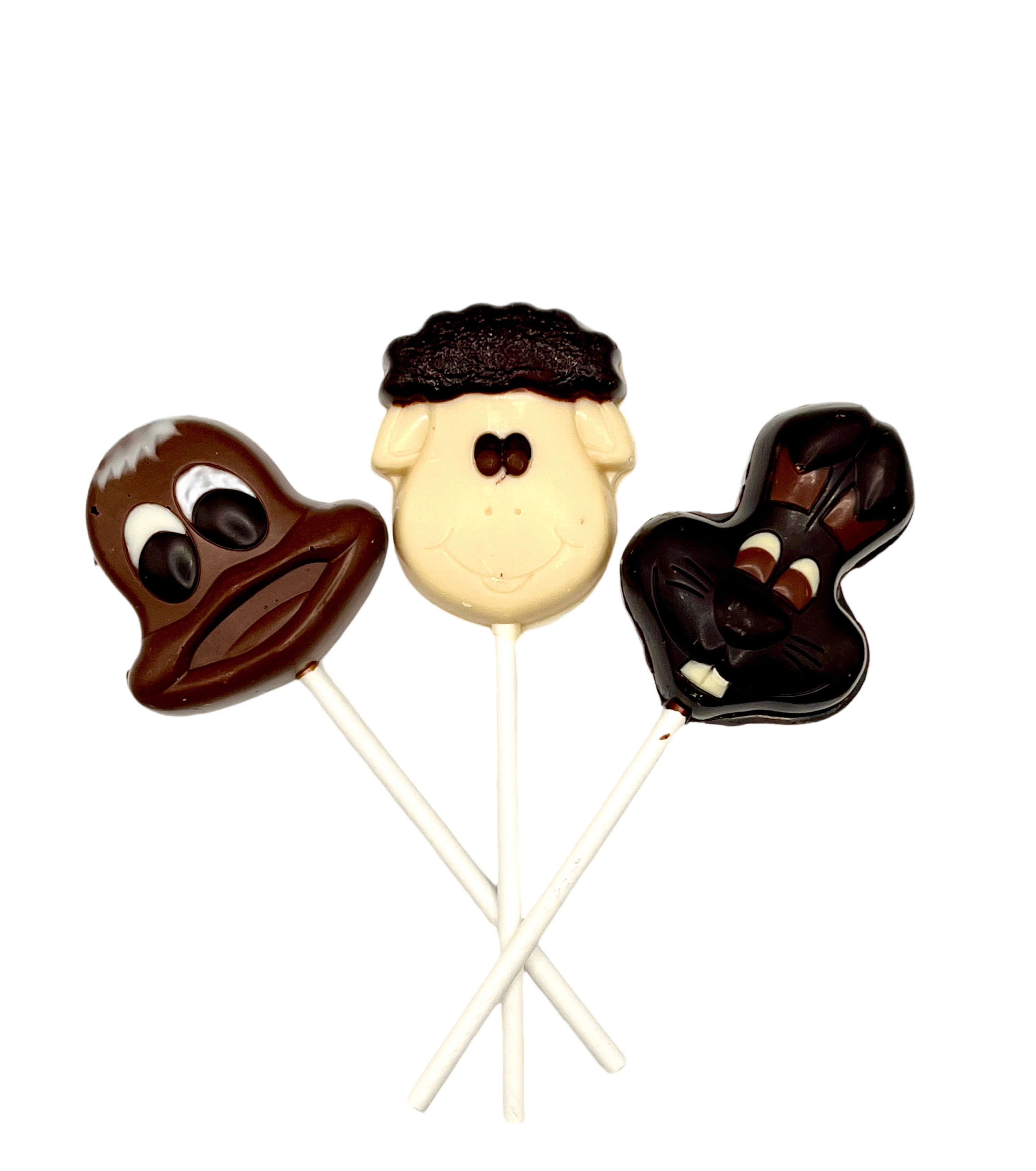 sucettes en chocolat