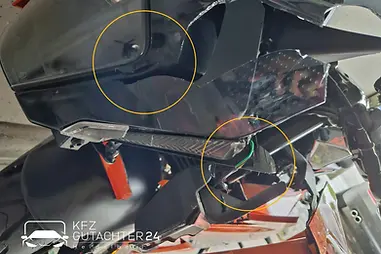 Motorrad Gutachten für ein Motorrad mit Kfz Gutachter 24 Heidelberg nach Unfall.webp