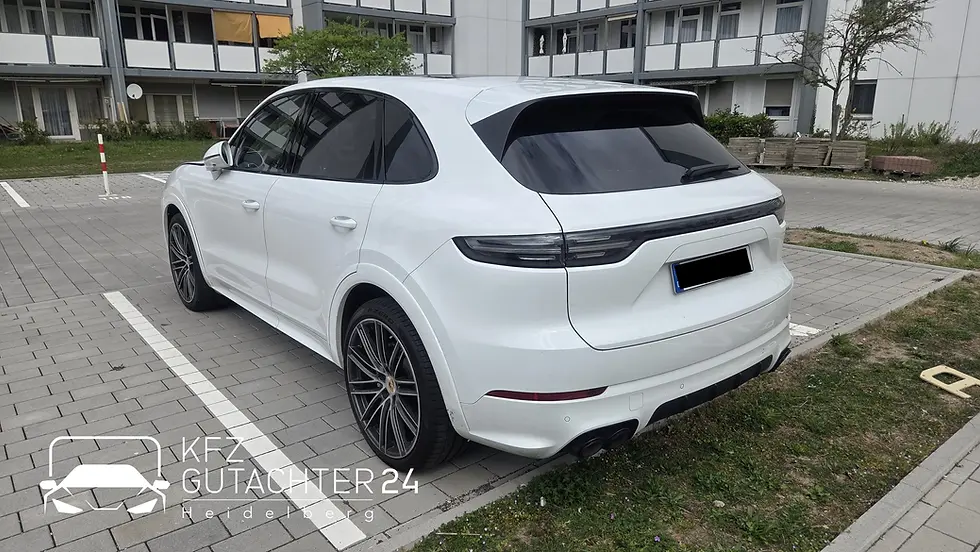Wertgutachten für einen Porsche Cayenne S mit Kfz Gutachter 24 Heidelberg
