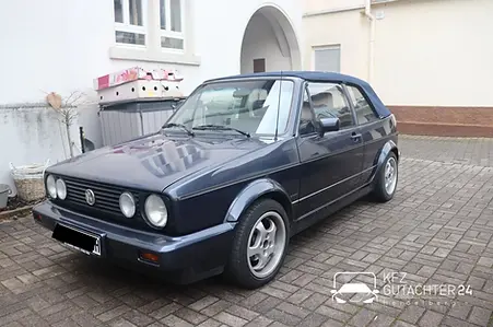 Kurzgutachten für einen Vw Golf Cabrio mit Kfz Gutachter 24 Heidelberg für ein Oldtimergutachten