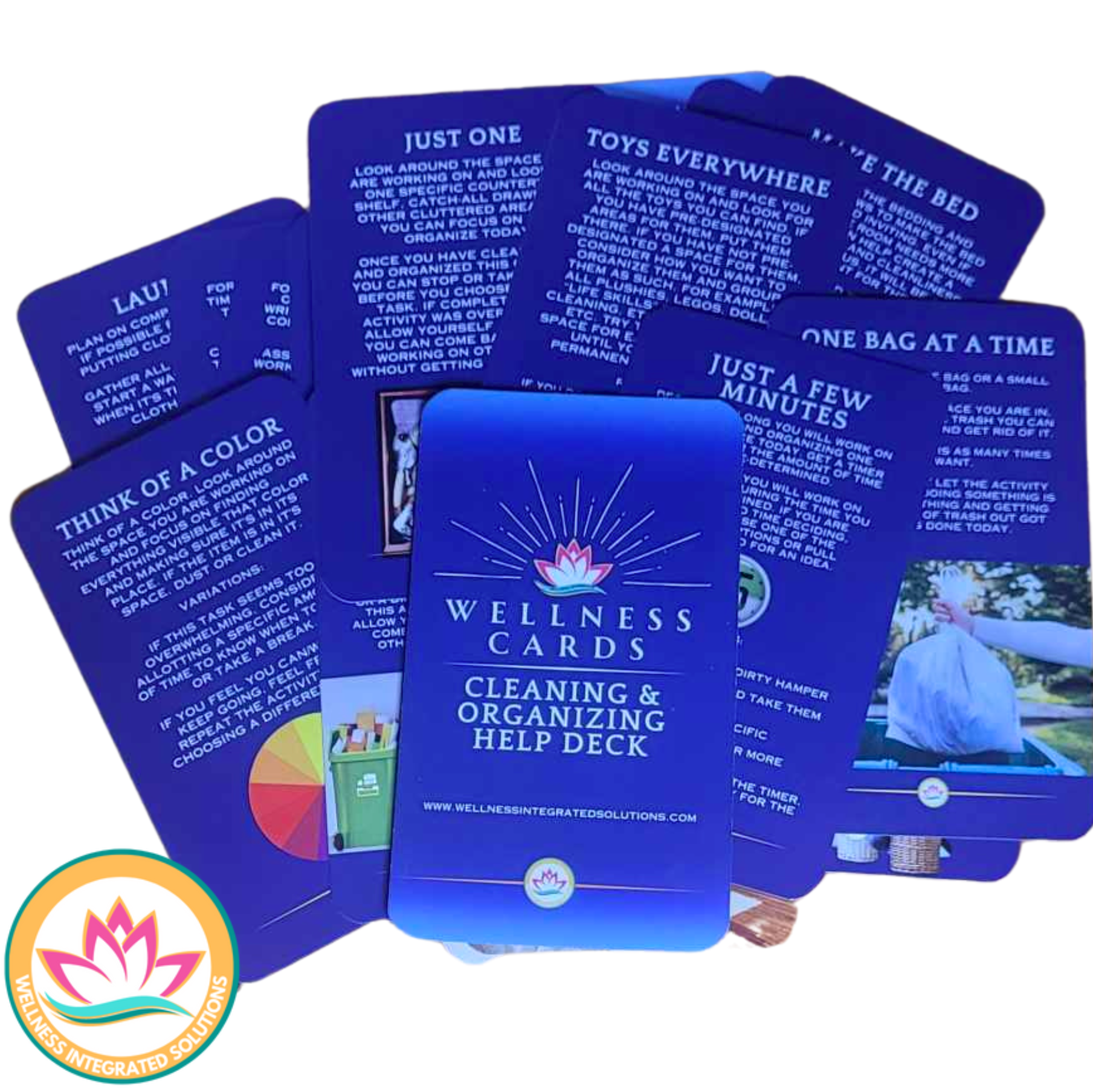 Wellness Cards-Cleaning & Organizing Help Deck