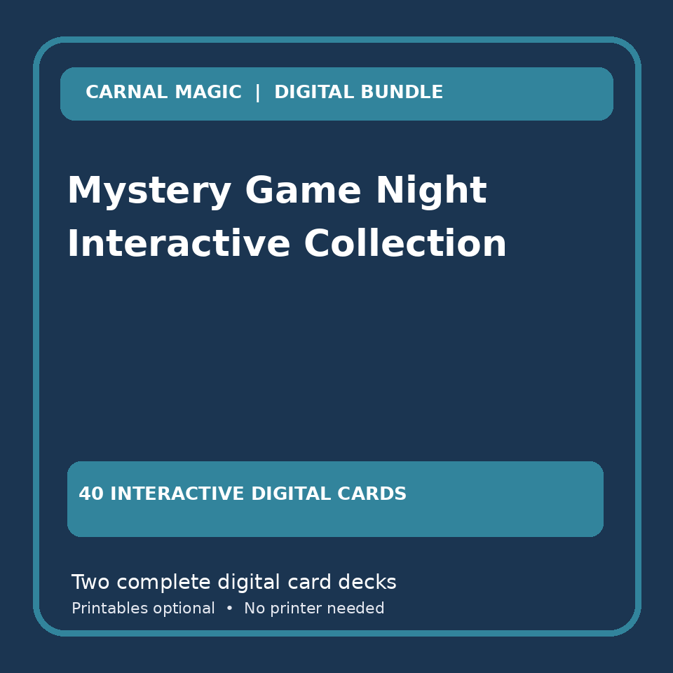 Mystery Game Night Interactive Collection Carnal Magic digital download cover