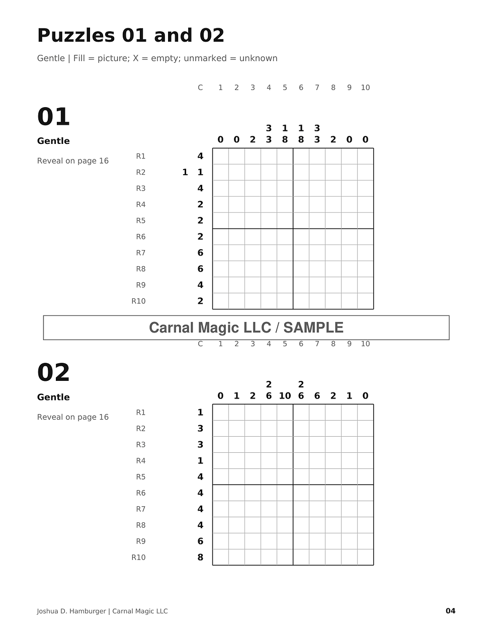 Watermarked actual-content preview of Little Picture Nonogram Book