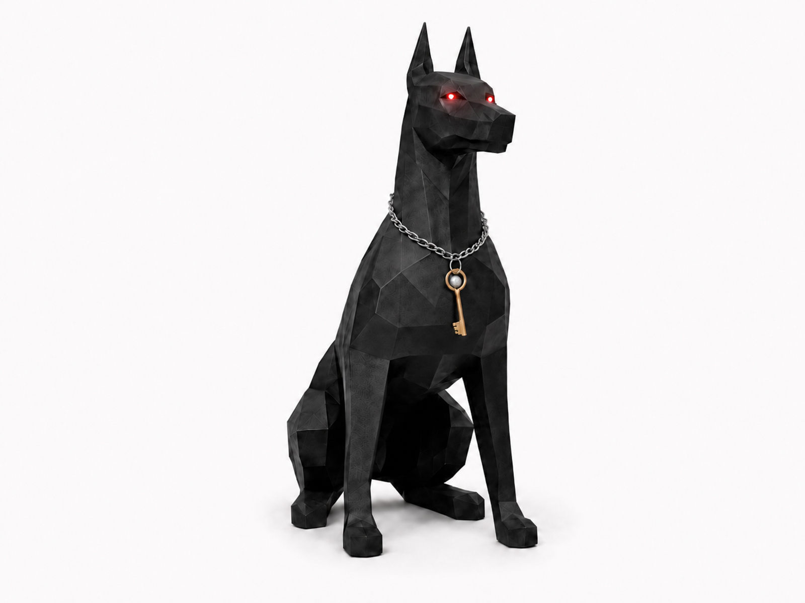 POLİGONAL FİGÜR “DOBERMAN”