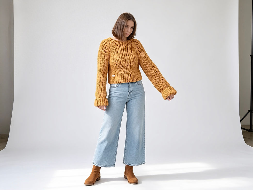 Miniatura: Sweater Kaira ocre 