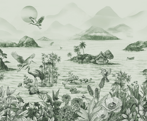 PAPER | SHIKOKU JAPANESE SCENIC MURAL 1.5M REPEAT