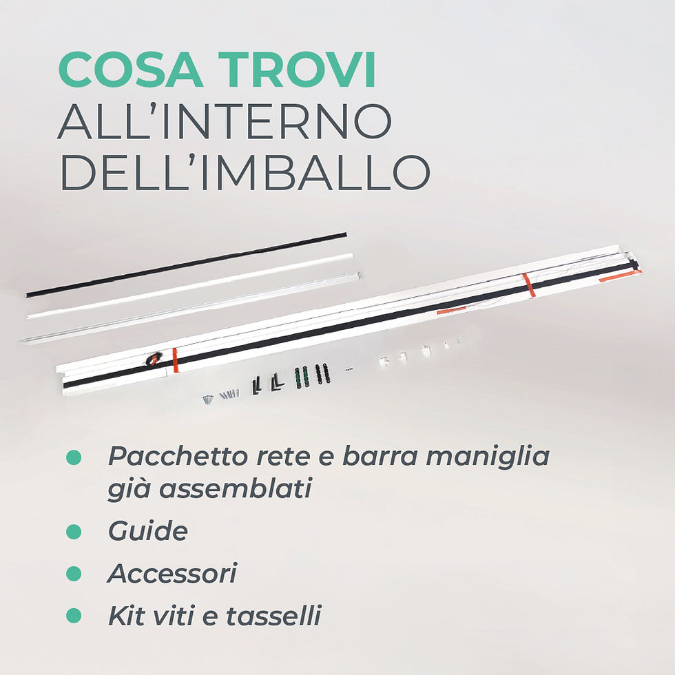 Miniatura: Zanzariera Plissettata Riducibile Per Porta Finestra In Alluminio