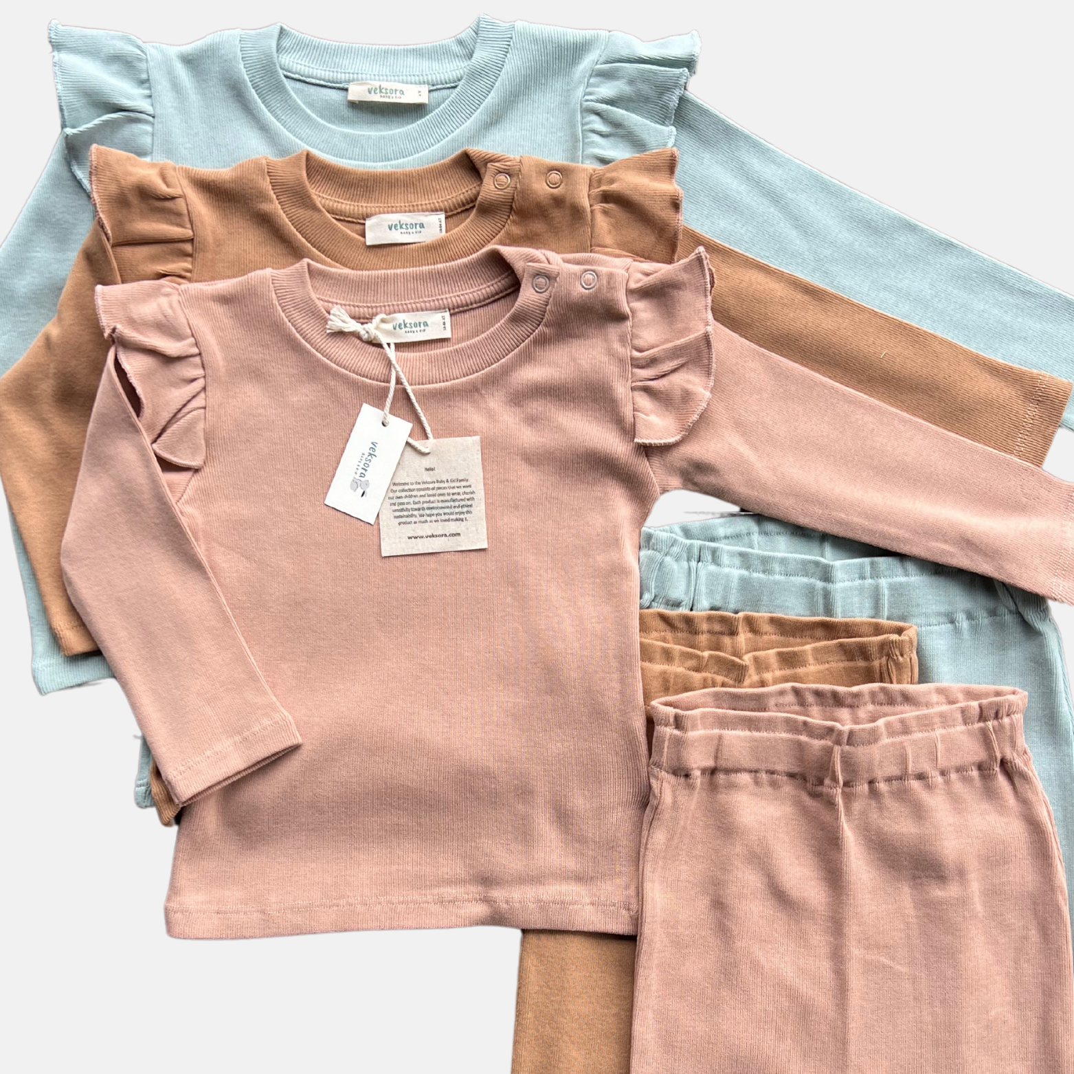 Organik Bebek Pijama - Somon