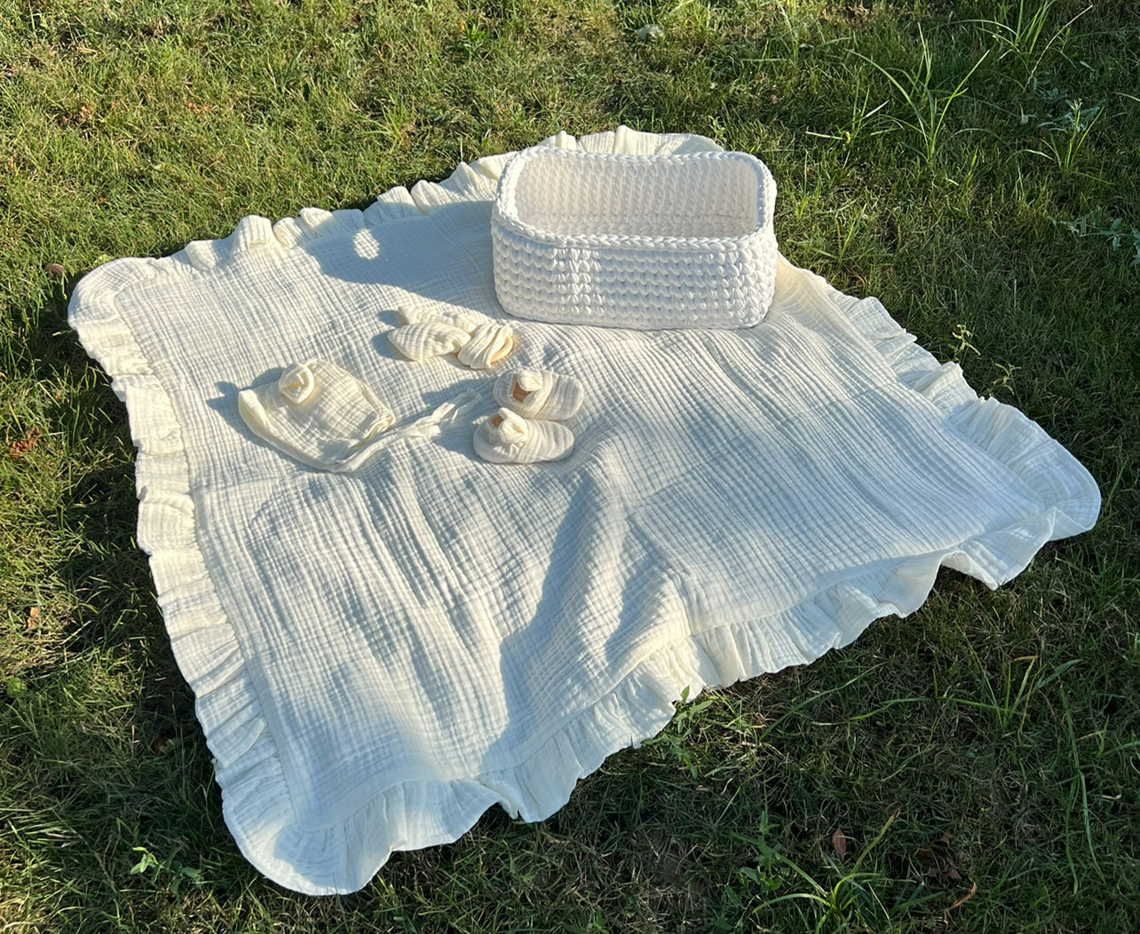Muslin Gift Basket