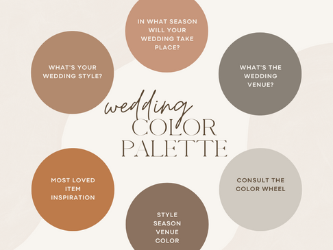5 Tips for Selecting a Wedding Color Palette