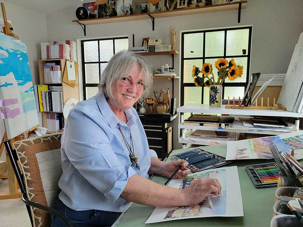 KC Ertz in her studio