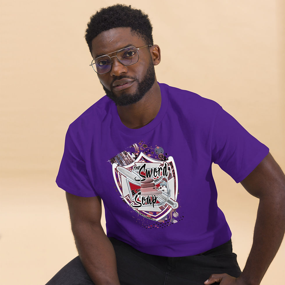 Thumbnail: The Sword & The Soap Tee for Older Peeps