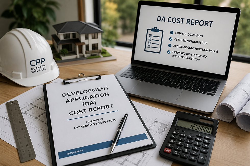 CPP Quantity Surveyors prepares complaint DA Cost Estimates