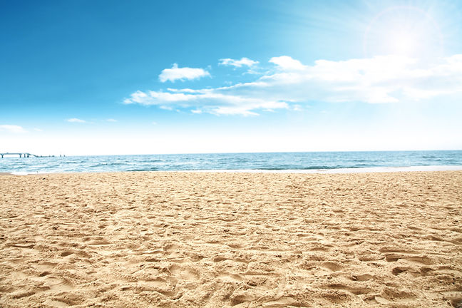 sun of summer time on sky and sand of beach .jpg