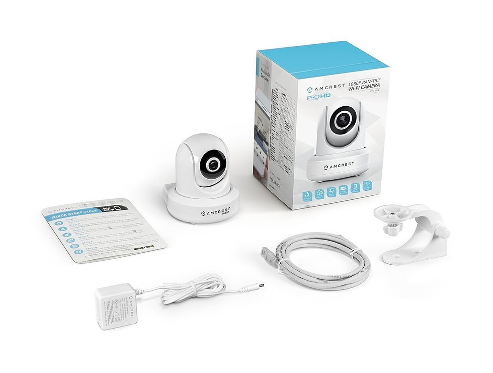 Thumbnail: ProHD 1080P WiFi Camera 2MP Indoor Pan/Tilt Security Wireless IP Camera(White).