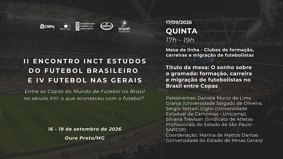 II Encontro INCT Futebol: Mesa redonda "O sonho sobre o gramado"