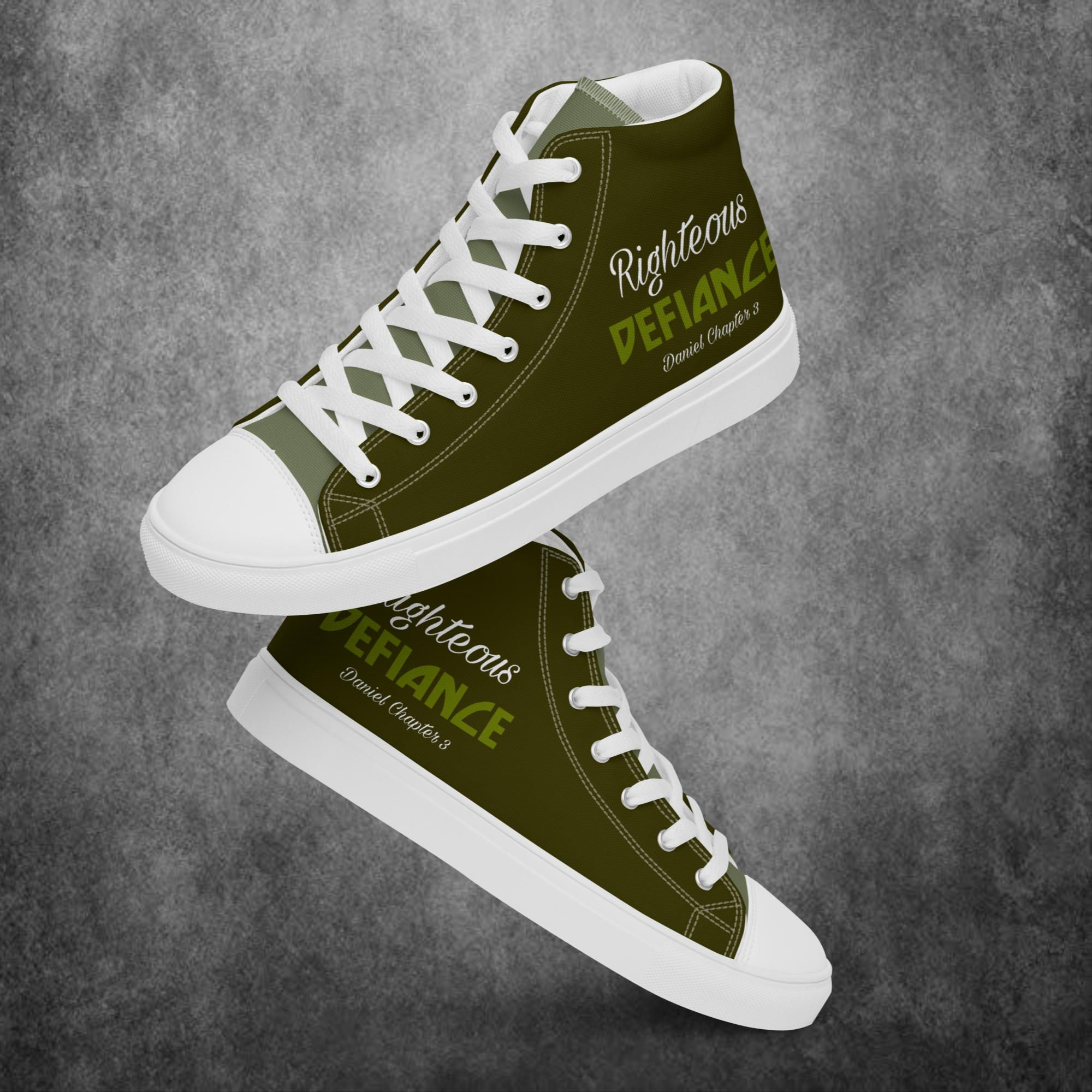 Women’s Olive RD High Top Canvas Sneakers