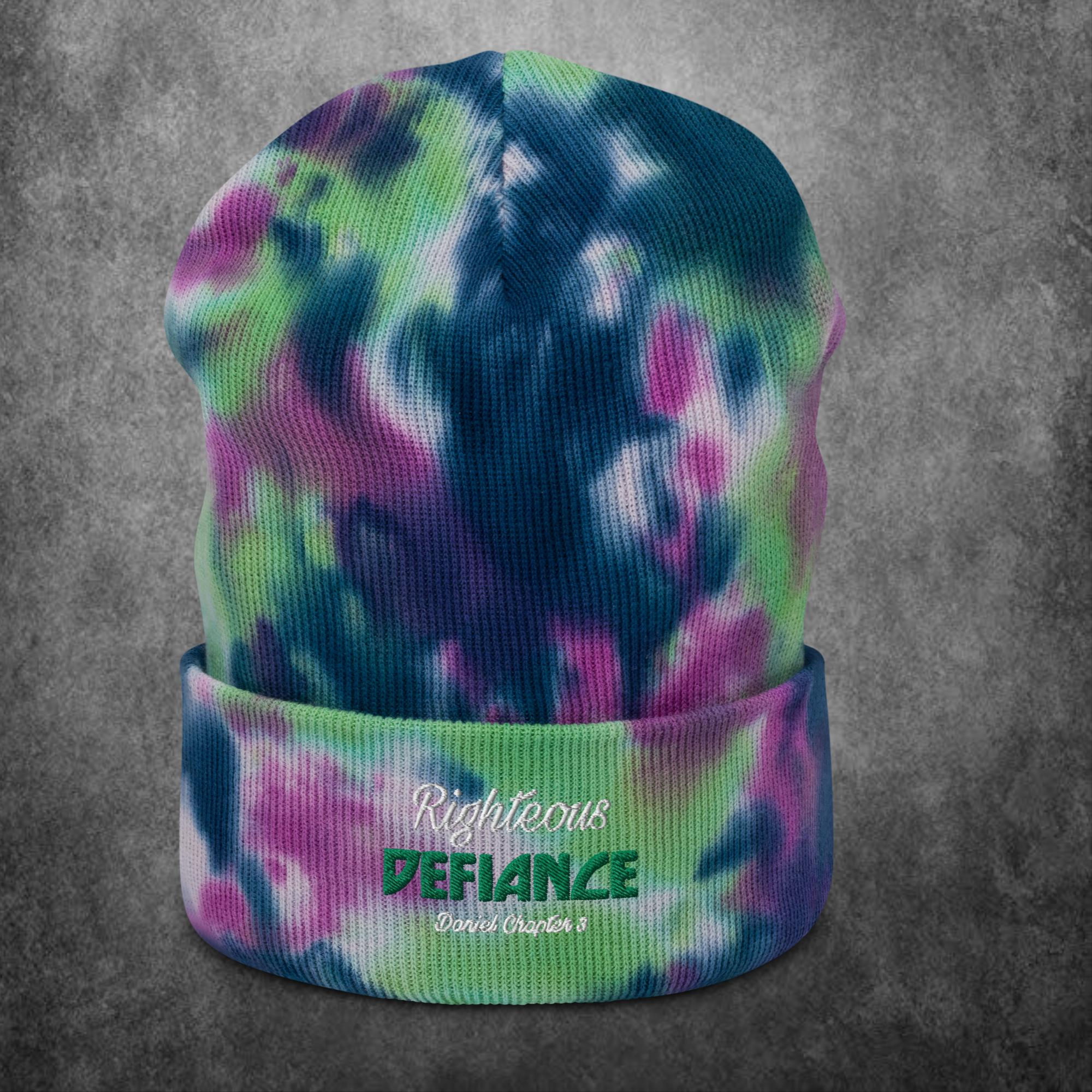 RD Tie-Dye Beanie - Peacock