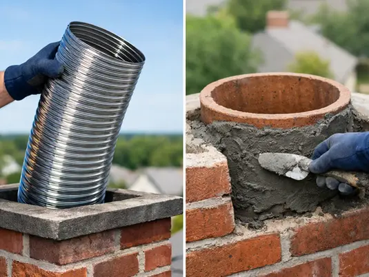 Chimney Liner vs Flue Repair: What Fits?