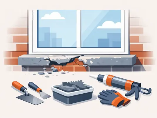 How to Repair Masonry Window Sill Damage