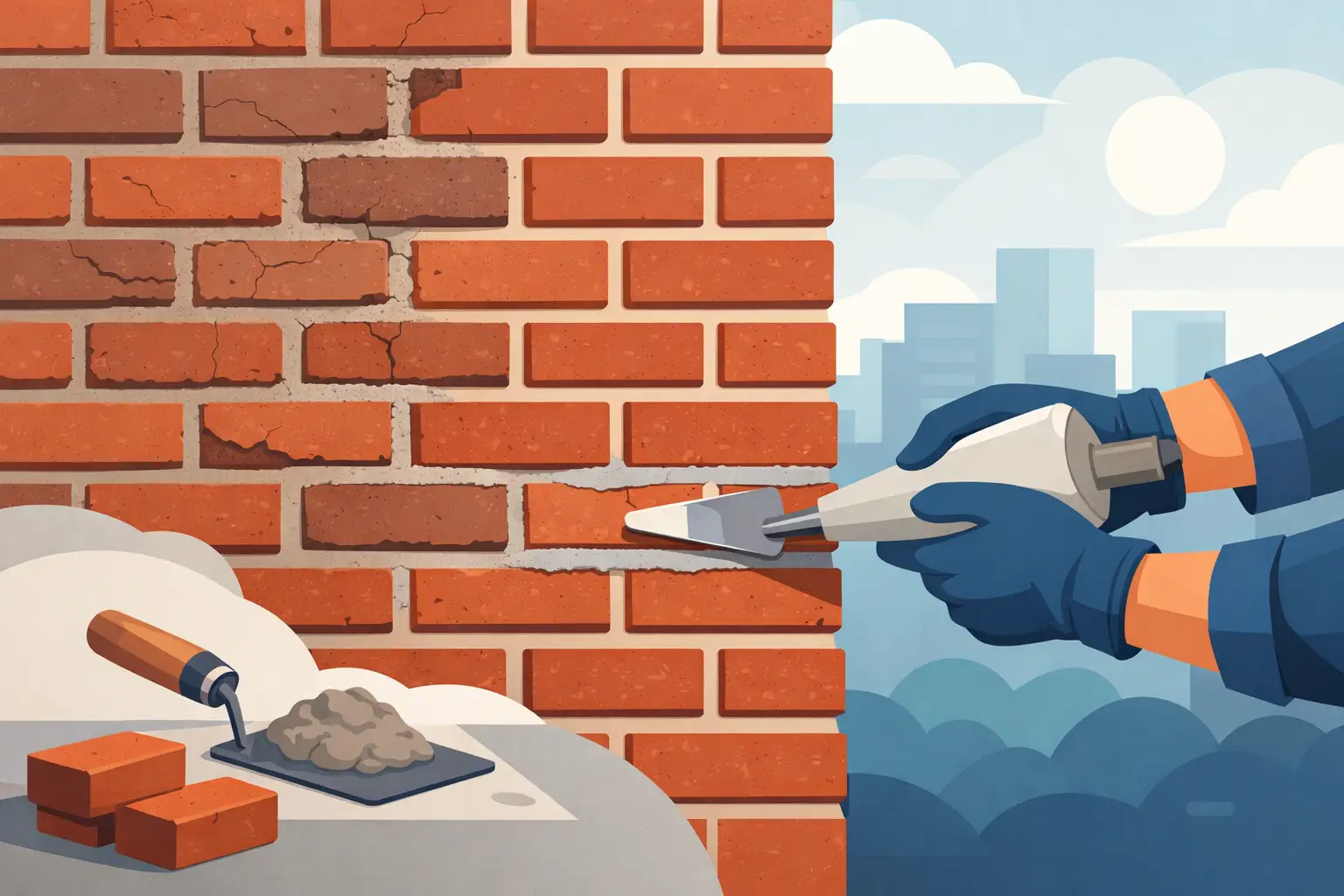 Tuckpointing Services for Lasting Brick Repair