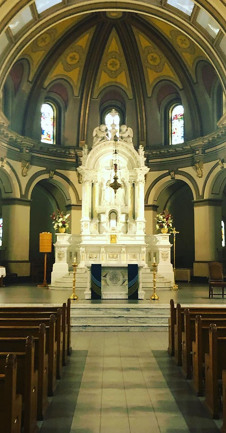 Altar at St Aloysius Church at Gonzaga