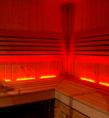 Exclusive infrared sauna inside Ramada Resort Shoal Bay