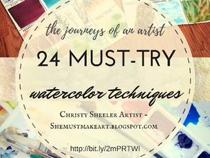 24 Must-Try Watercolor Techniques by Christy Sheeler