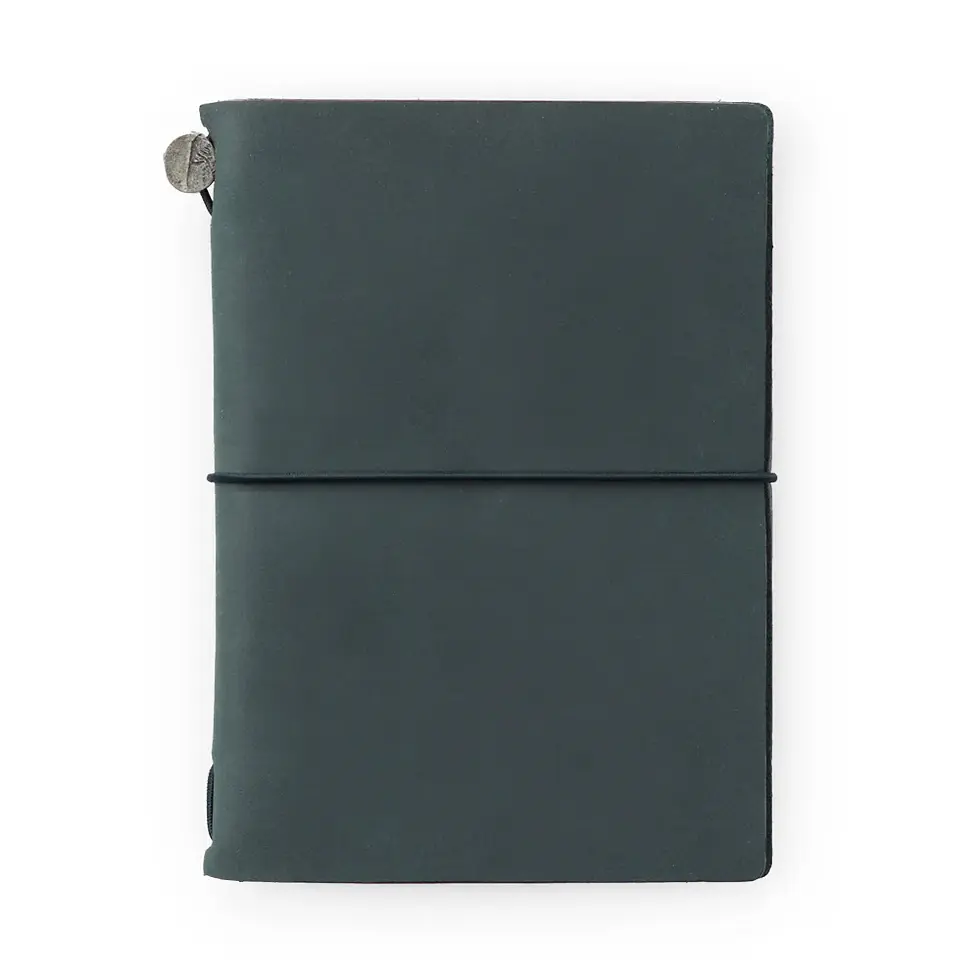 Thumbnail: Travelers Notebook Passport Size | Leather Cover – Black, Brown, Blue, Olive