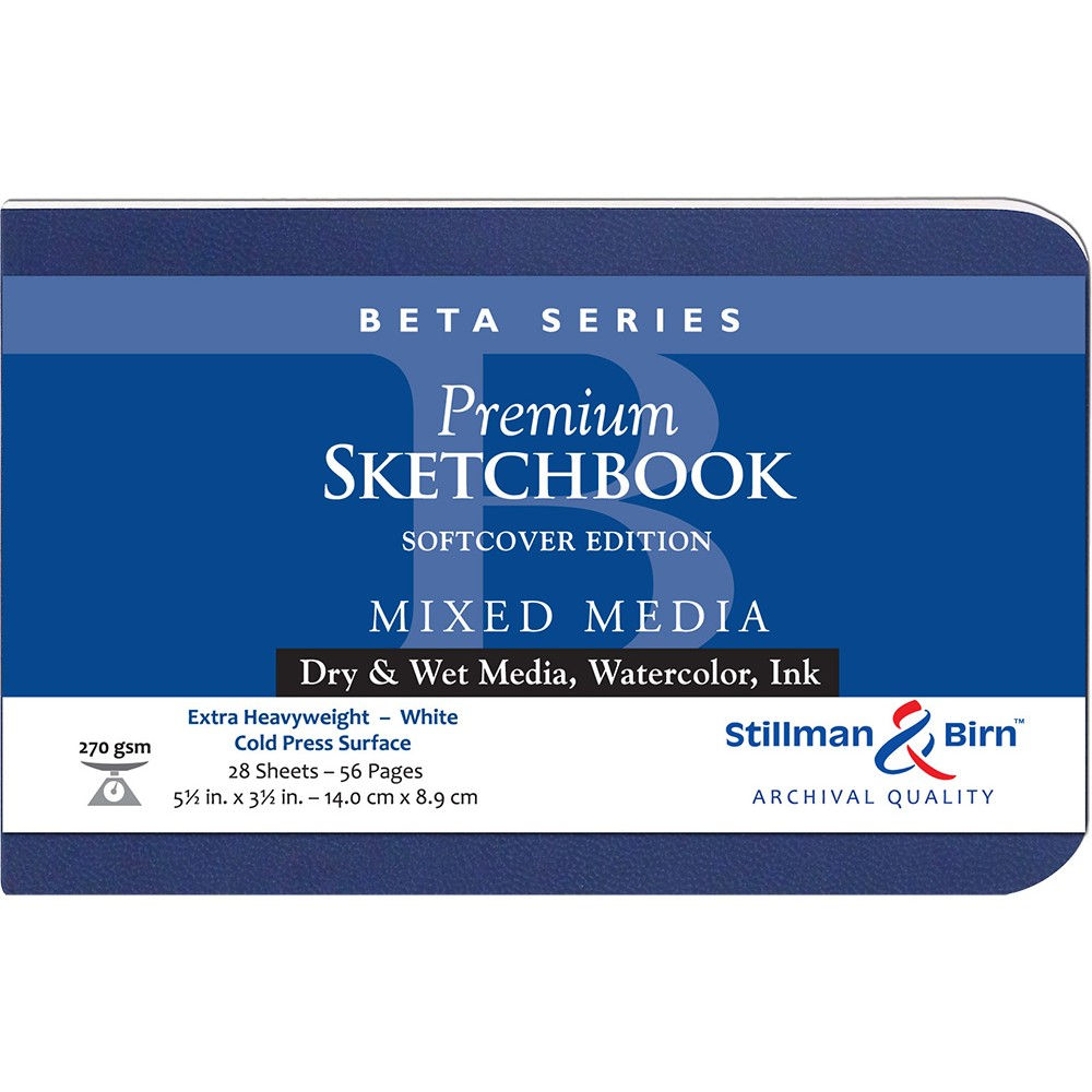 Stillman and Birn Beta Series Landscape Softcover Sketchbook 5.5 x 3.5 Inch
