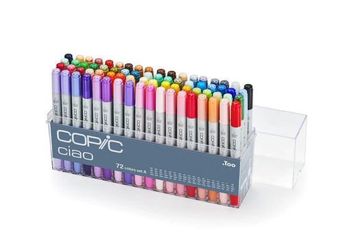 Copic Ciao Marker 72 Color Set A | Artzo India