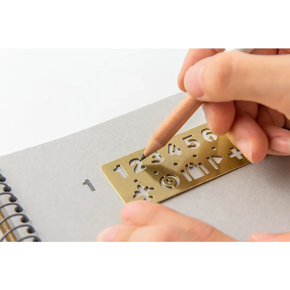 Thumbnail: Travelers Company Brass Template Bookmark Number