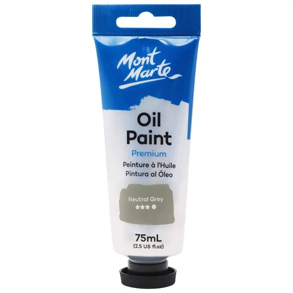Mont Marte Oil Paint Premium Neutral Grey 75ml