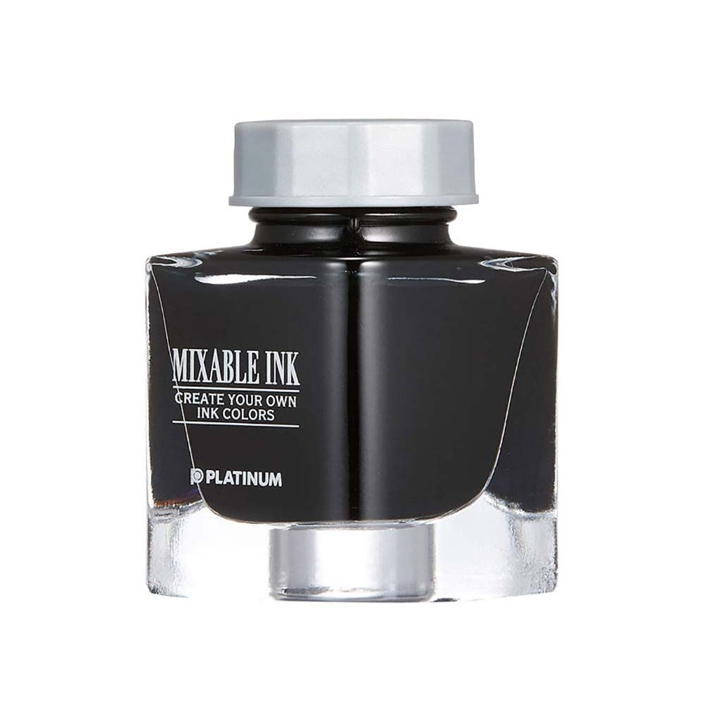 Platinum Mixable Ink Smoke Black Bottle 20ml | Customisable Fountain Pen Ink