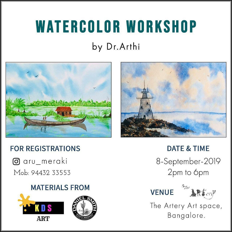 Watercolour Workshop by Dr Arthi