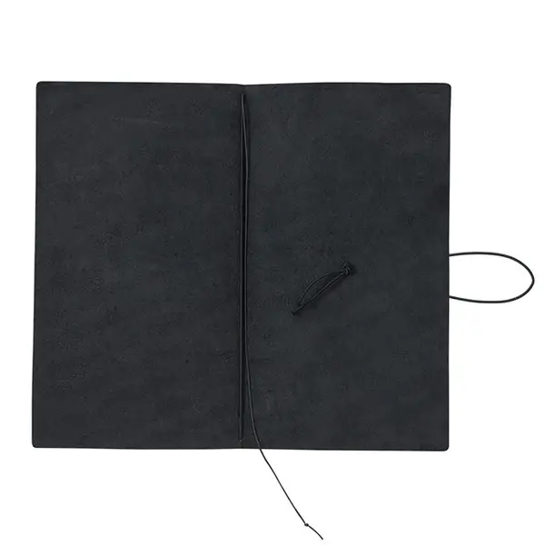 Thumbnail: Travelers Notebook Black Regular Size | Leather Notebook