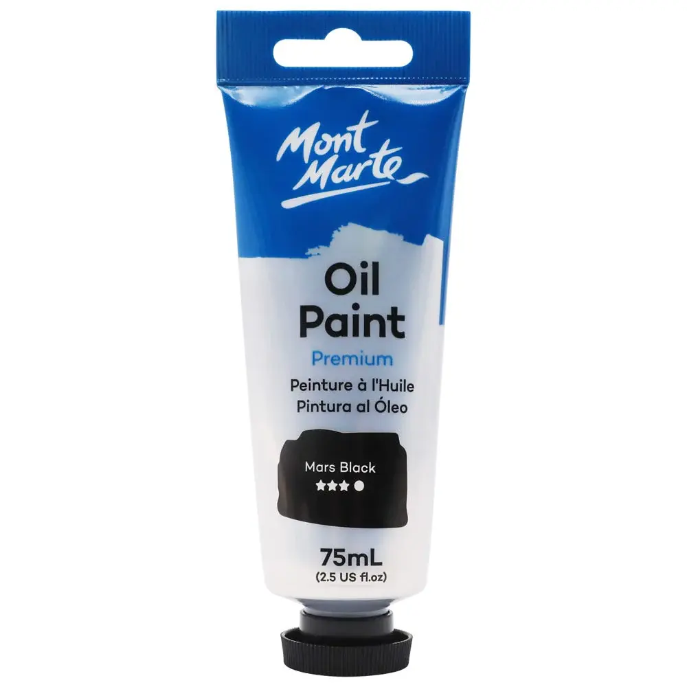 Mont Marte Oil Paint Premium Mars Black 75ml