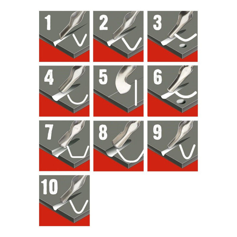 Thumbnail: Essdee Lino Cutters Set of 25 | Replacement Linocut Blades | Printmaking Tools