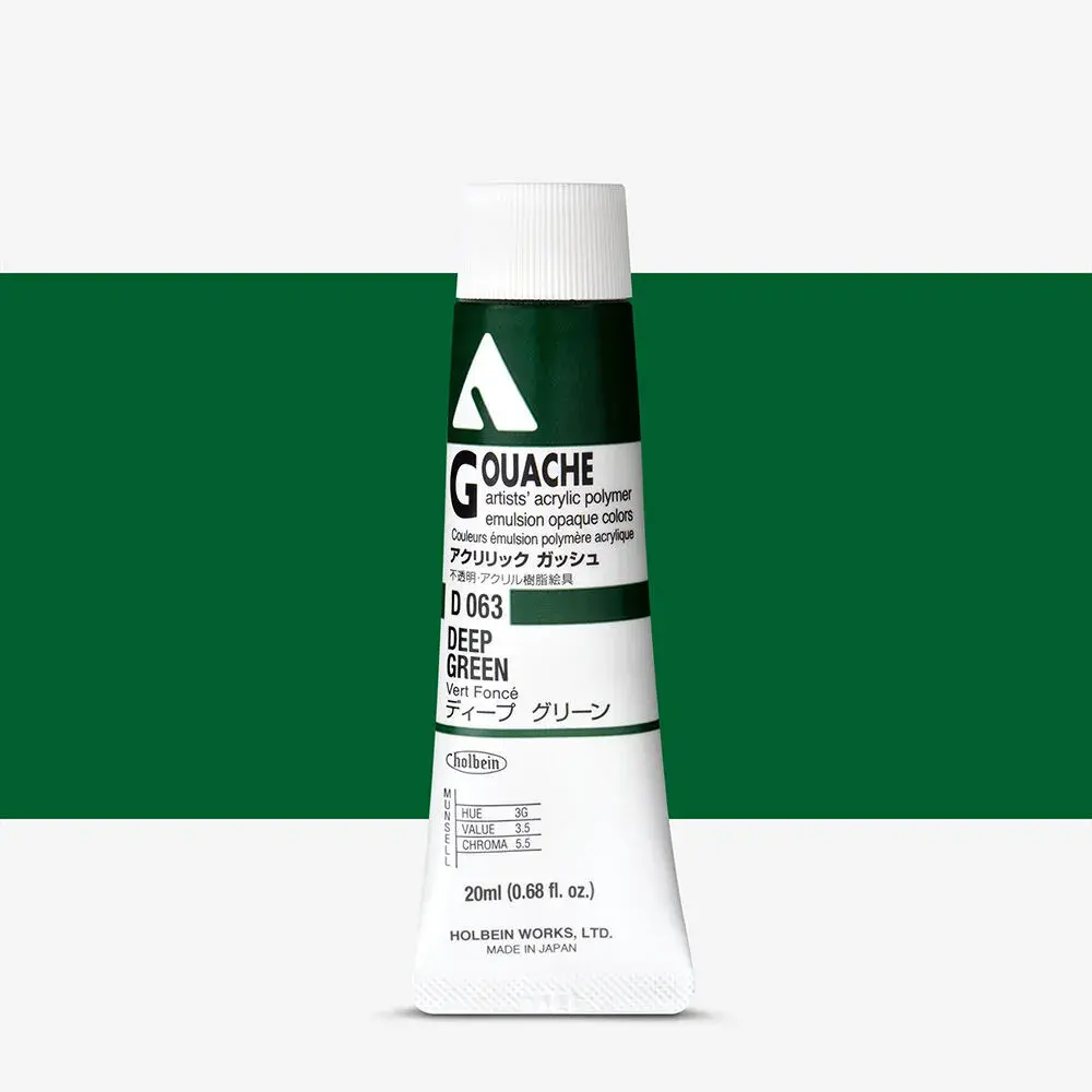 Holbein Acrylic Gouache Deep Green 20ml