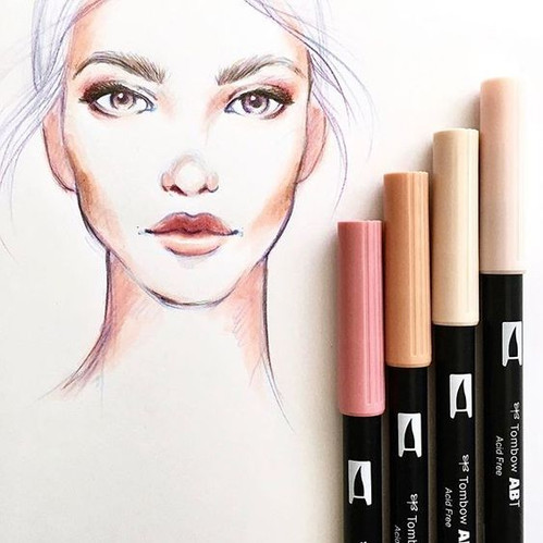 Tombow Dual Brush Pens Set of 10 Portrait Artzo India - Main Image