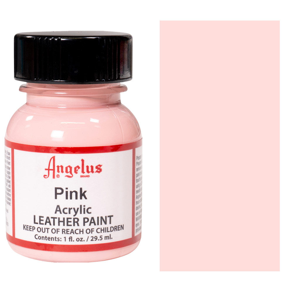 Angelus Acrylic Leather Paint - Pink 1oz