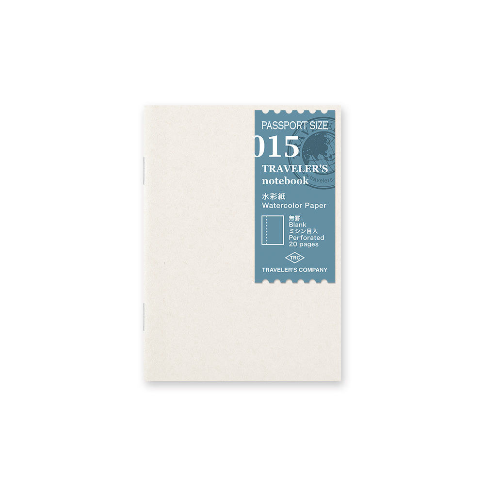 Travelers Notebook Passport Size Refill 015 | Watercolour Paper Insert