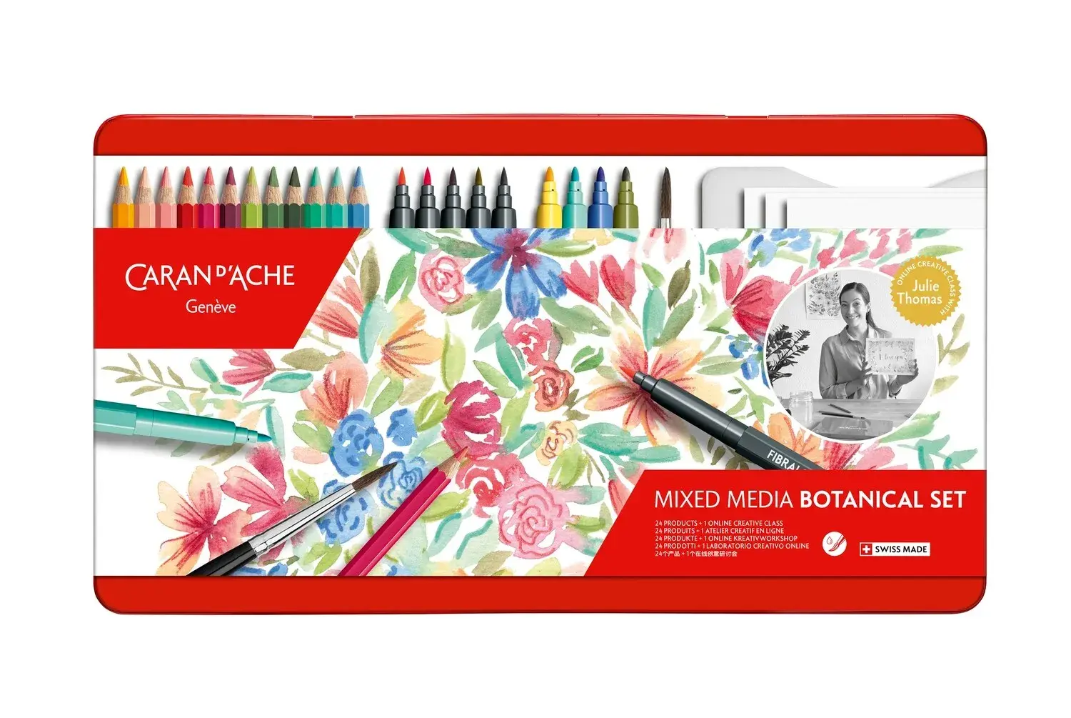 Caran d Ache x Julie Thomas Watercolour Set | Pencils, Pens & Online Class